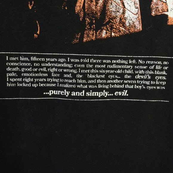 Halloween The Night He Came Home  Black Tee Medium 38-40 - Picture 3 of 5